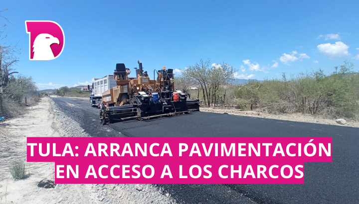  Tula: Arranca pavimentación en acceso a los Charcos