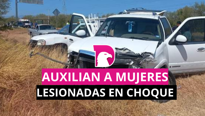  Auxilian a mujeres lesionadas en choque