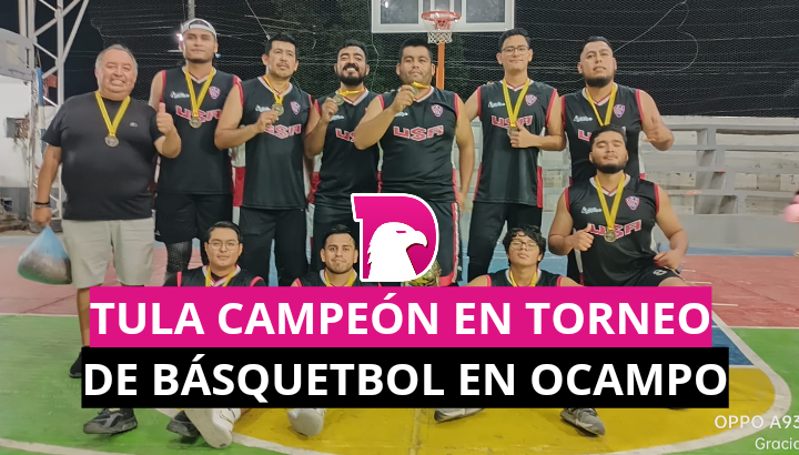  Tula campeón en torneo de basquetbol en Ocampo