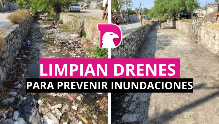  Ayuntamiento limpia drenes para prevenir inundaciones