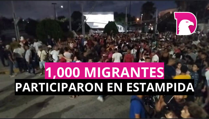  Más de 1,000 migrantes participaron en estampida de Matamoros