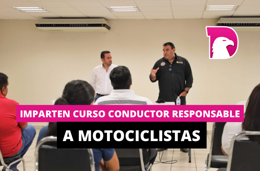  Imparten curso Conductor Responsable a motociclistas