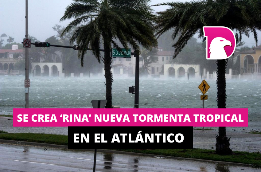  Se crea ‘Rina’ nueva tormenta tropical en el Atlántico