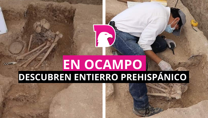  Descubren entierro prehispánico en Ocampo
