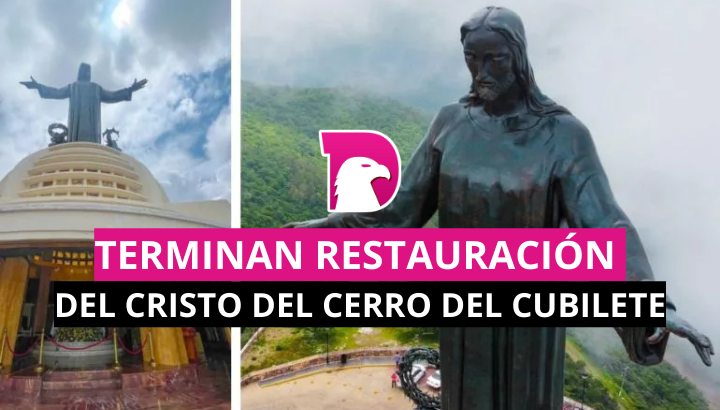  Terminan restauración del Cristo del Cerro del Cubilete