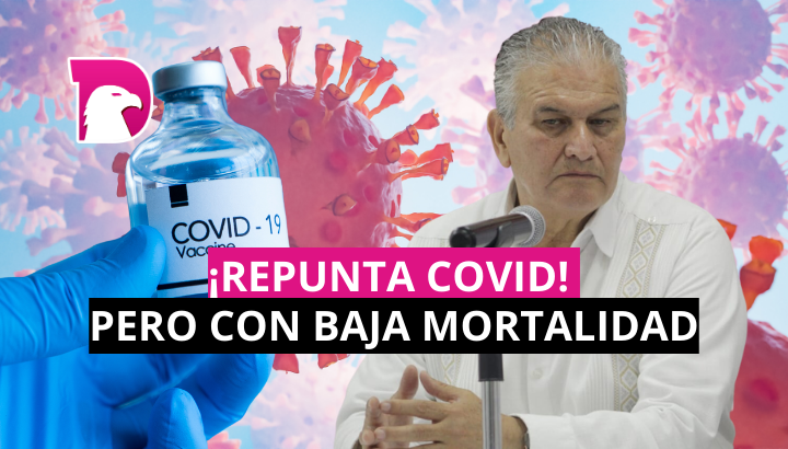  ¡Repunta Covid! Pero con baja mortalidad