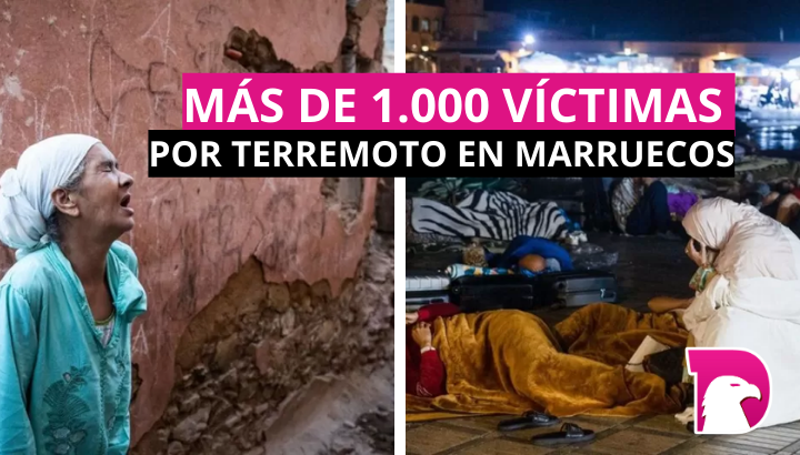  Más de 1.000 víctimas por terremoto en Marruecos