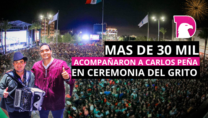  Más de 30 mil acompañaron a Carlos Peña en ceremonia del Grito