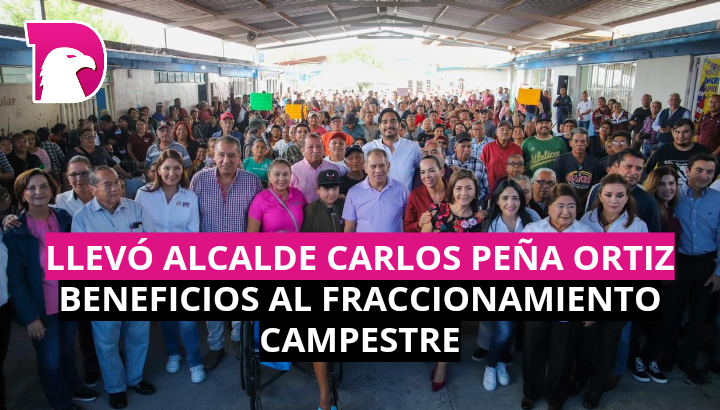  Llevó Alcalde Carlos Peña Ortiz beneficios al Fraccionamiento Campestre
