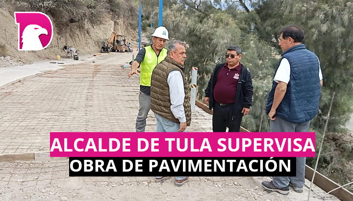  Supervisa Antonio Leija Villarreal obra de pavimentación en ampliación Netzahualcóyotl