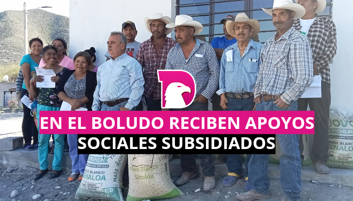  En el Boludo reciben apoyos sociales subsidiados