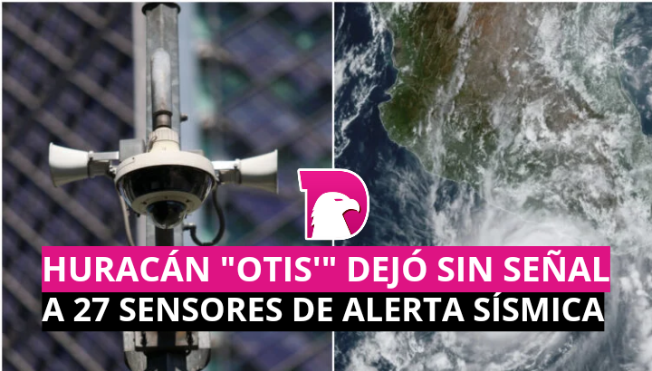  Huracán Otis dejó sin señal a 27 sensores de Alerta Sísmica