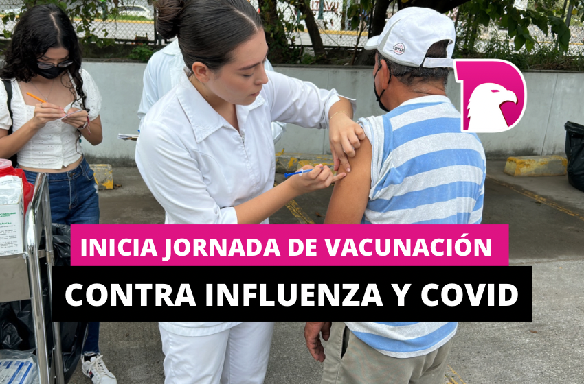  Inicia jornada de vacunación contra influenza y Covid