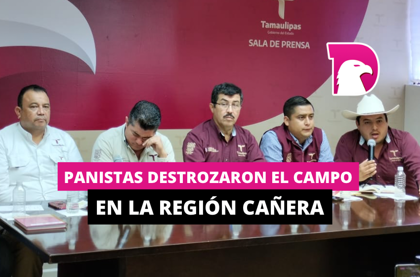  Panistas destrozaron el campo en la región cañera