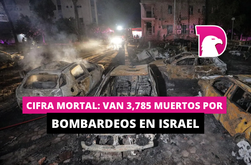  Cifra mortal: Van 3,785 muertos por bombardeos en Israel