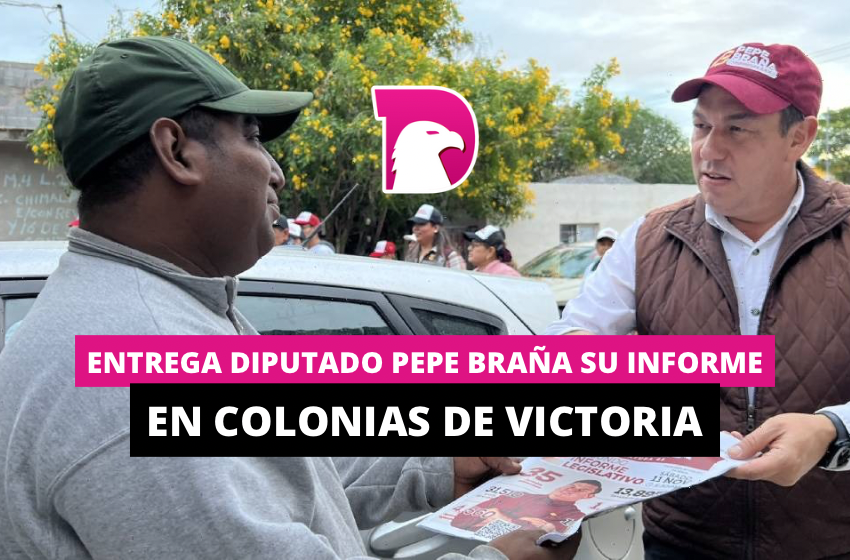  Entrega diputado Pepe Braña, su informe en colonias de Victoria