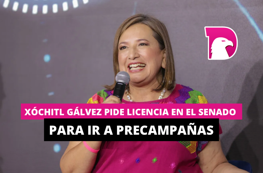  Xóchitl Gálvez pide licencia en el Senado para ir a precampañas