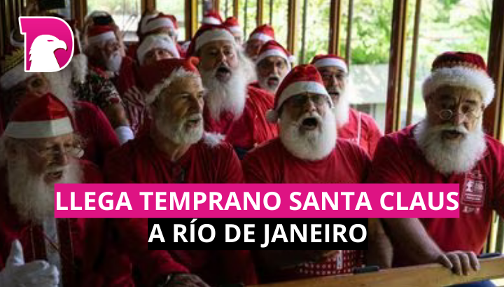  Llega temprano Santa Claus a Río de Jainero