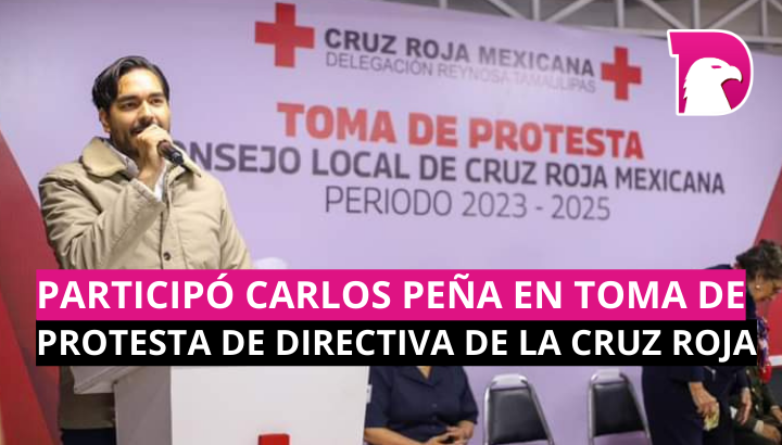  Participó Carlos Peña en toma de protesta Directiva de Cruz Roja