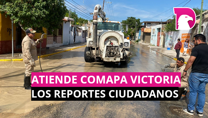  Atiende COMAPA Victoria los reportes ciudadanos