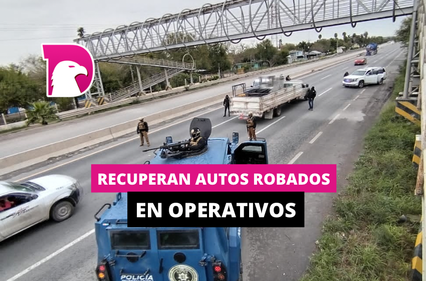  Recuperan autos robados en operativos