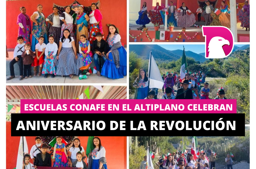 Escuelas CONAFE en el Altiplano celebran el aniversario de la Revolución Mexicana