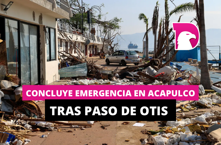  Concluye emergencia en Acapulco tras paso de Otis