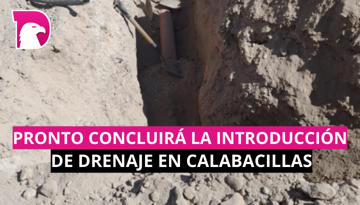  Pronto concluirá la introducción de drenaje en Calabacillas