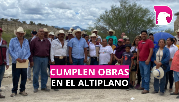  Cumplen obras en el Altiplano