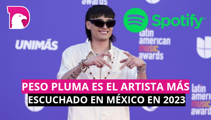  Peso Pluma es el artista más escuchado en México en 2023
