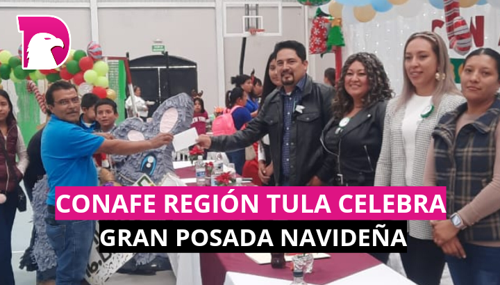  CONAFE región Tula celebra gran posada navideña