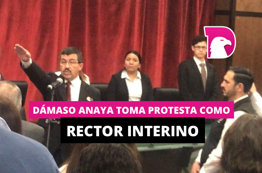  Dámaso Anaya toma protesta como rector interino