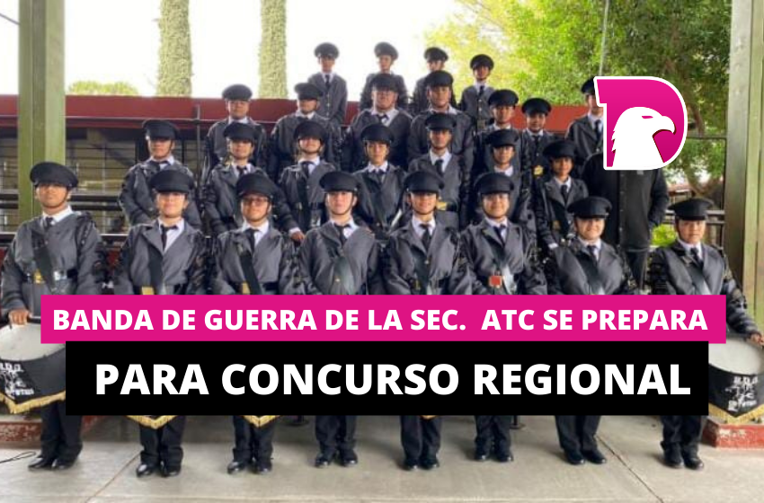  Banda de guerra de la Secundaria ACT se prepara para concurso regional