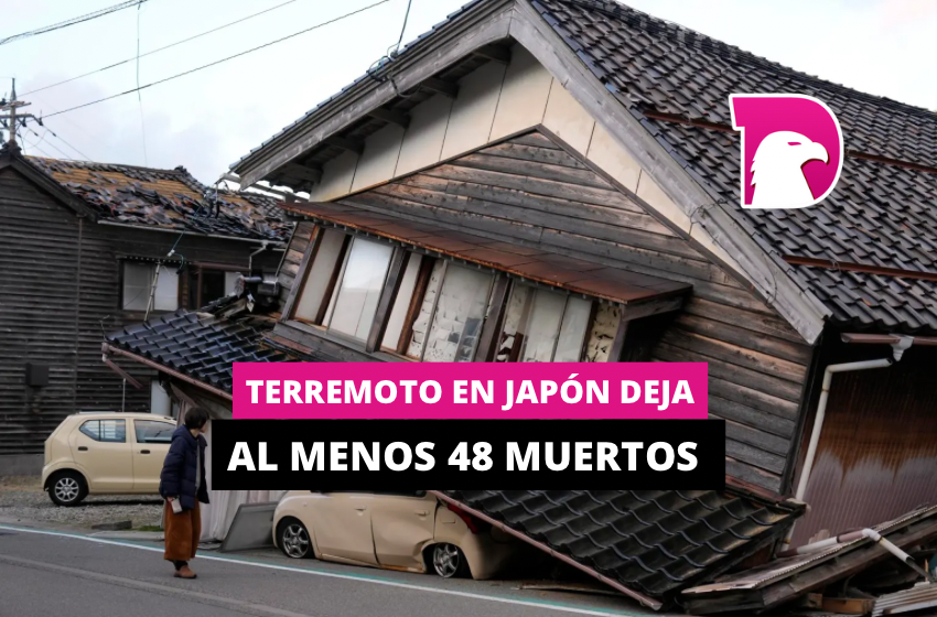  Terremoto en Japón deja al menos 48 muertos