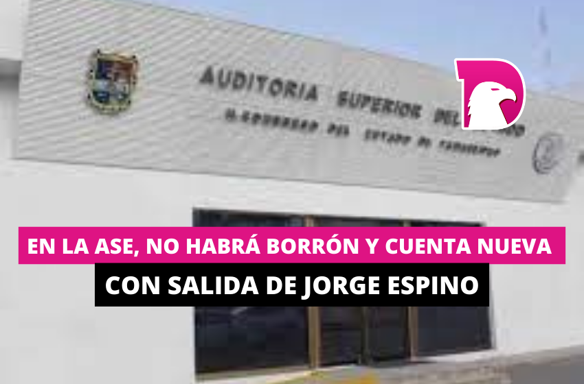  En la ASE, no habrá borrón y cuenta nueva con salida de Jorge Espino