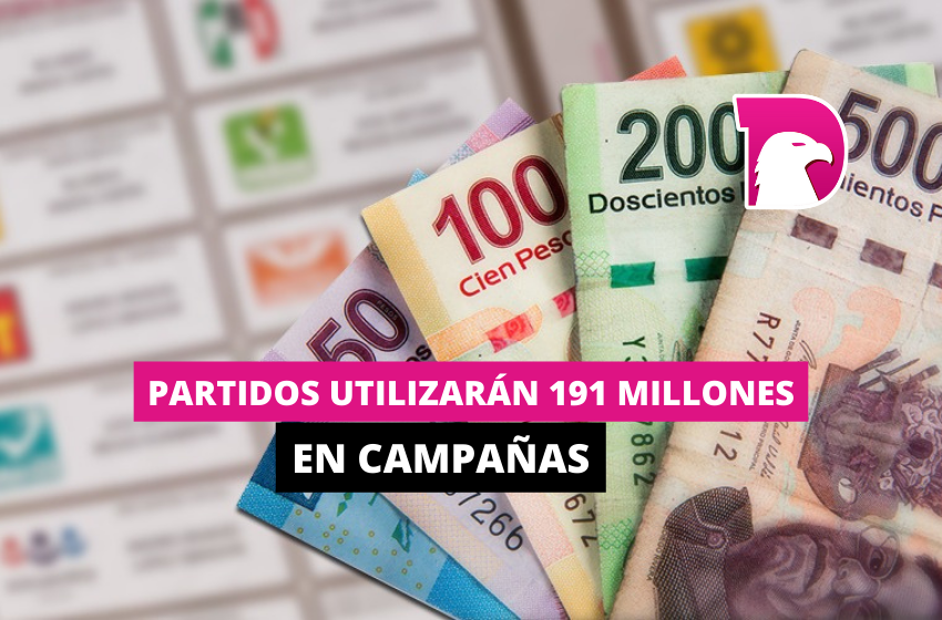  Partidos utilizarán 191 millones en campañas