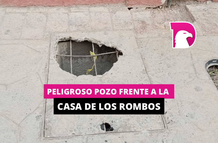  Peligroso pozo frente a la Casa de los Rombos