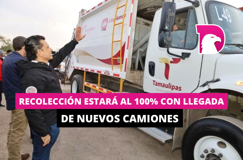  Recolección estará al 100% con llegada de nuevos camiones