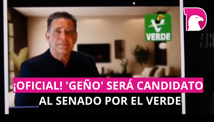  ¡Oficial! Geño será candidato al Senado por el Verde