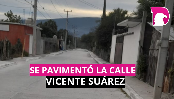  Se pavimentó la calle Vicente Suárez