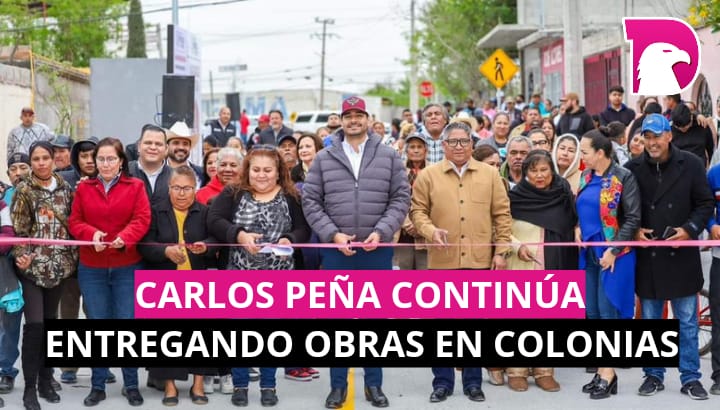  Carlos Peña continúa entregando obras en colonias de Reynosa