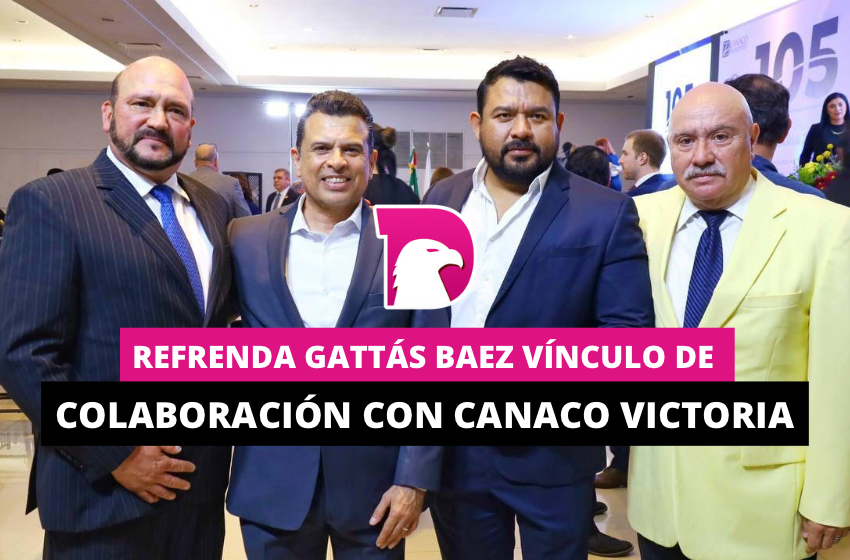  Refrenda Gattás Báez vínculo de colaboración con CANACO Victoria