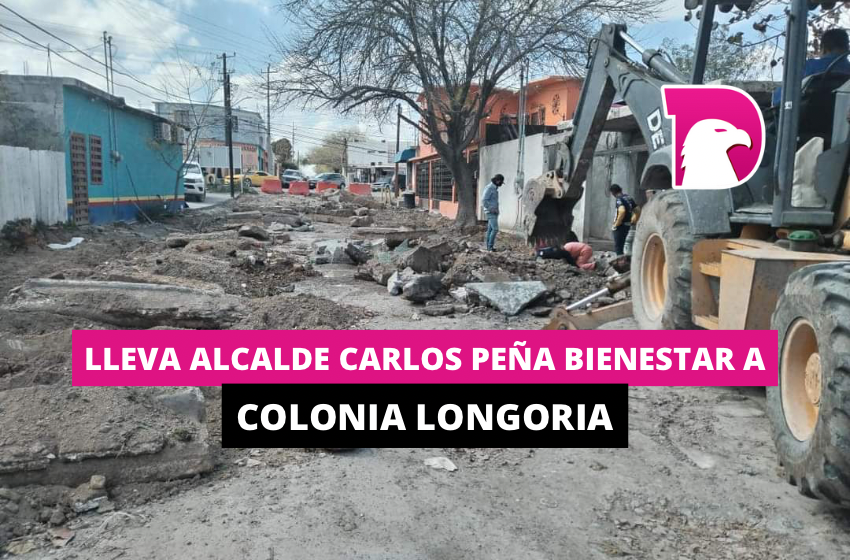  Lleva Alcalde Carlos Peña Ortiz bienestar a colonia Longoria con pavimentación hidráulica