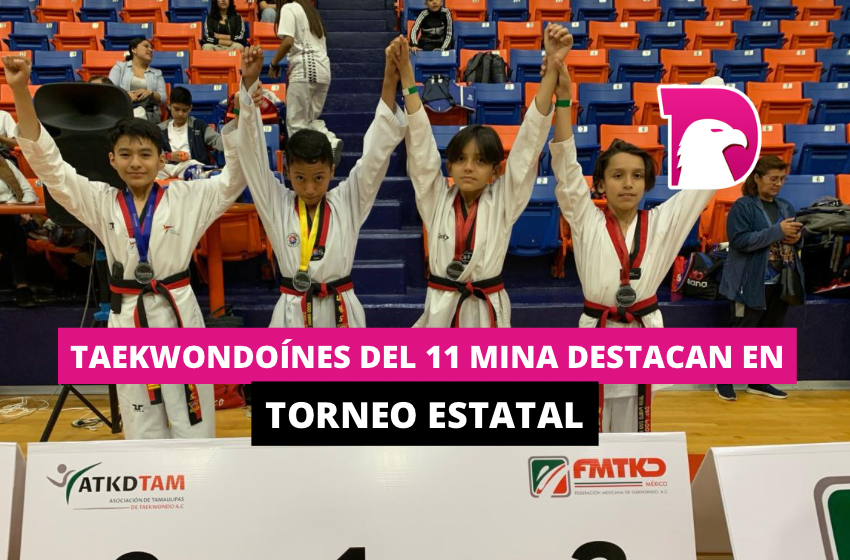  Taekwondoínes del 11 Mina destacan en Torneo Estatal