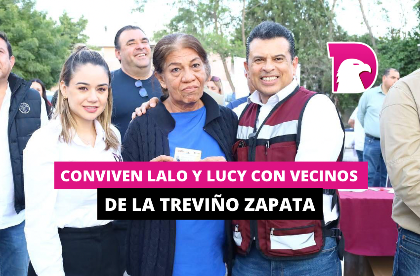  Conviven Lalo y Lucy con vecinos de la Treviño Zapata