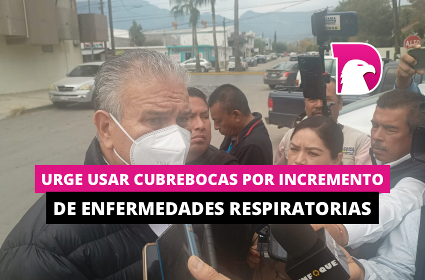  Urge usar cubrebocas por incremento de enfermedades respiratorias