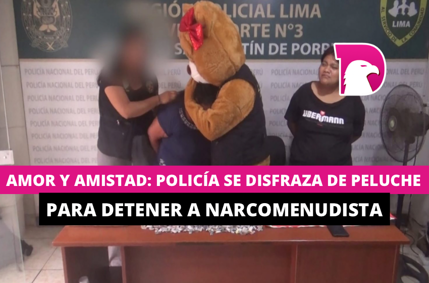  Amor y Amistad: Policía se disfraza de peluche para detener a narcomenudista