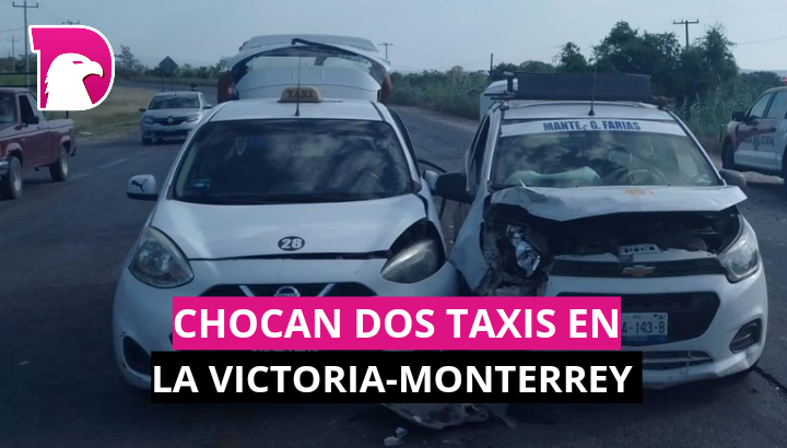  Chocan dos taxis en la Victoria – Monterrey