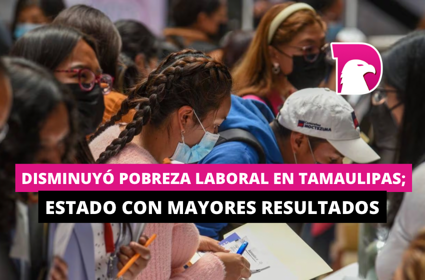  Disminuyó pobreza laboral en Tamaulipas; estado con mayores resultados