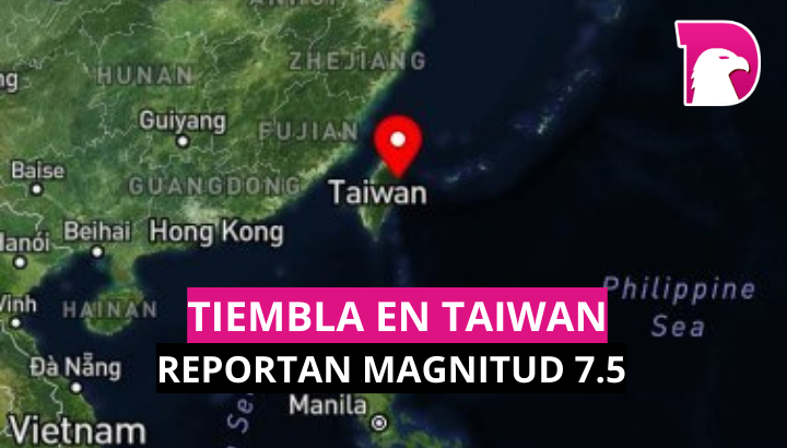  Tiembla en Taiwán; reportan magnitud de 7.5